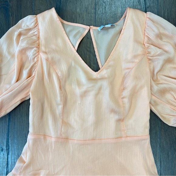 She + Sky orange tired mini dress SZ SM - Picture 2 of 4